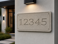 Engraved Stone Address Sign