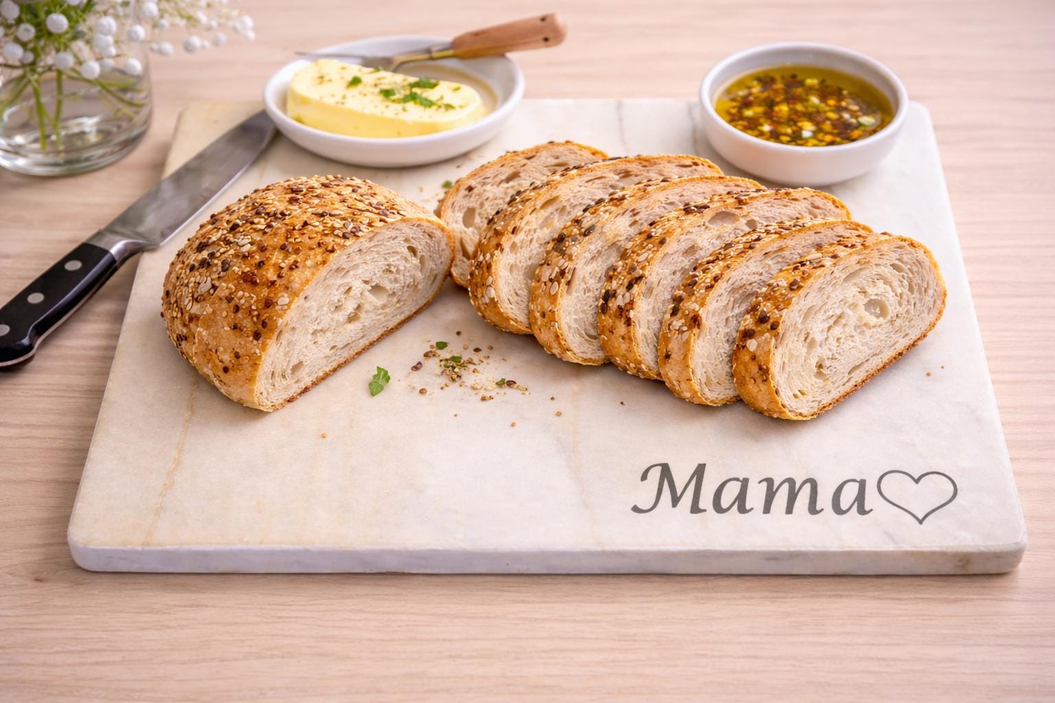 Mama’s Kitchen Marble Board – A Slice of Love