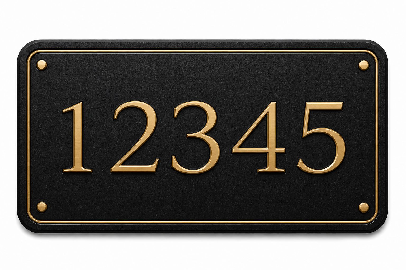Engraved Stone Address Sign