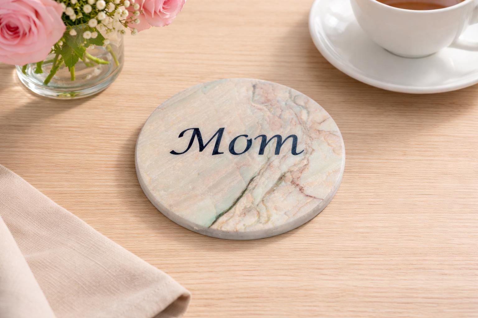 Mom Marble Lazy Susan – Serve with Love