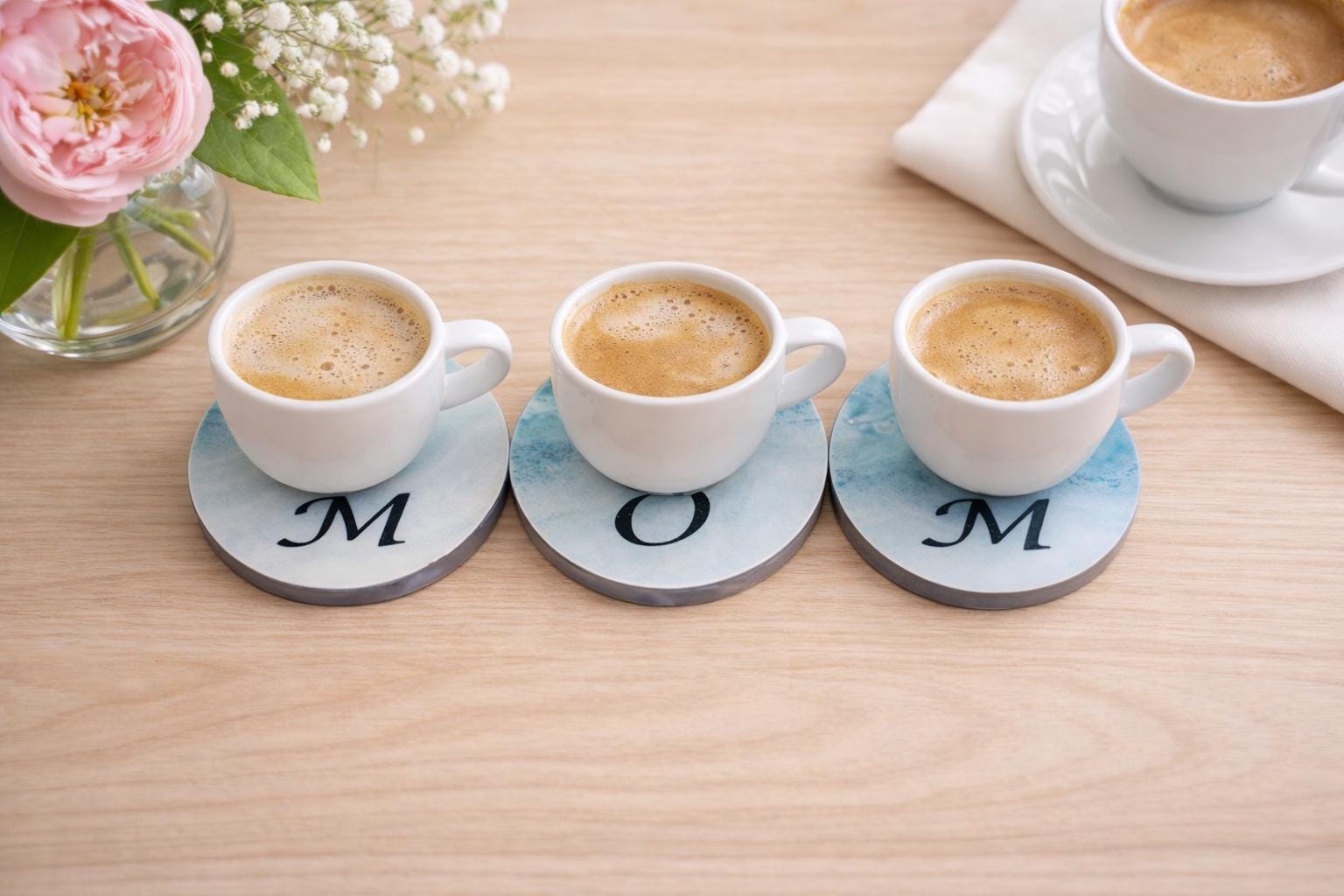 MOM Luxe Porcelain Coasters