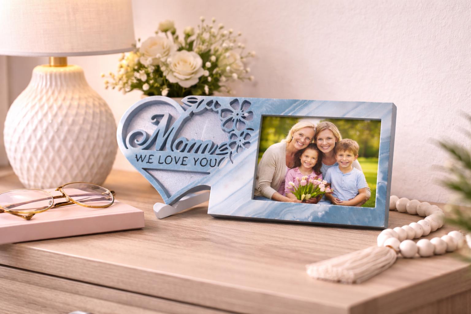 Mom, We Love You – Heartfelt Keepsake Photo Frame