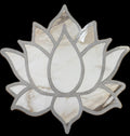 Lotus Porcelain Floor Medallion